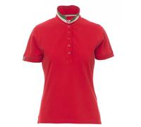 Polo a manica Corta Payper NATION LADY da Donna con Colletto Tricolore Bandiera
