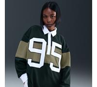 Polo a manica lunga con grafica Nike - Donna - Verde S (IT 40-42)