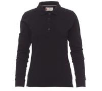 Polo a Manica Lunga Payper FLORENCE LADY Donna Maglia Sfiancata Cotone 4 Bottoni