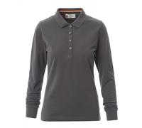 Polo a Manica Lunga Payper FLORENCE LADY Donna Maglia Sfiancata Cotone 4 Bottoni