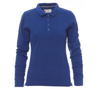 Polo a Manica Lunga Payper FLORENCE LADY Donna Maglia Sfiancata Cotone 4 Bottoni