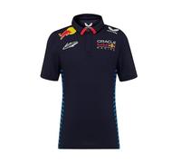 Polo a Maniche Corte Ufficiale Oracle Red Bull Racing Bambino Teamline Max Verstappen - Blu, Cielo Notturno, 12 Anni
