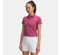 Polo a maniche corte Under Armour Playoff da donna Fuchsia Dusk / Bianco XS