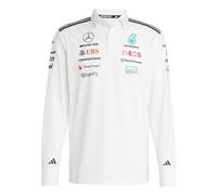 Polo a maniche lunghe adidas Mercedes - AMG Petronas Formula One Team Blanc 4XL
