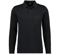 Polo a maniche lunghe da uomo straccivendolo soft Knit Schwarz-009 XXXXX-Large