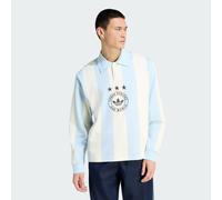 POLO A MANICHE LUNGHE ORIGINALS GRAPHIC Ice Blue / Cream White L