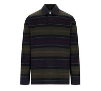 POLO A RIGHE FRITH VERDE NERO BARBOUR L