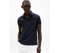 Polo aderente con profili Blu XXL Tinta unita