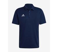 Polo adidas Entrada 22 manica corta blu marino bianco - M