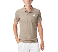 Polo da tennis da uomo Adidas Climacool+ Airchill Freelift - khaki six - Beige (M)