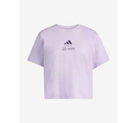 Polo adidas Mercedes - AMG manica corta rosa nero donna - S