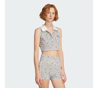 Polo adidas Originals x Liberty London Sleeveless Crop Off White / Semi Lucid Red L