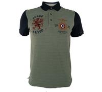 Polo Aeronautica Militare Uomo Corso Griffo PO1455 MC Verde Cotone Tg S A2/316