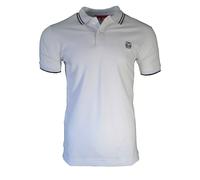 Polo Alexander McQueen McQ taglia small slim fit bianca nera a righe uomo S