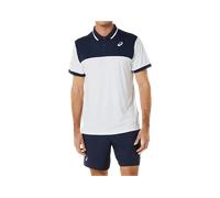 Polo Asics Court Bianco/Blu navy 2XL