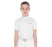 POLO BAMBINA DA CONCORSO MANICA CORTA IN TESSUTO TECNICO
