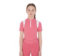 POLO BAMBINA SLIM FIT CON ZIP DA ALLENAMENTO