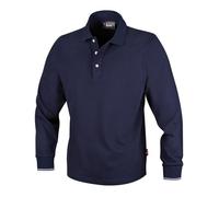 POLO IN COTONE A MANICHE LUNGHE COLORE BLU DA 200GR TAGLIA L - BETA-7557BL