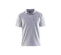 Polo bianca 4XL, S, grigio melange