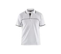 Polo bicolore Blaklader Blanc 3XL