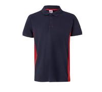 Polo bicolore manica corta blu navy - rosso - 61/12 tg. xl