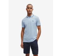 Polo Boss Green Paddy manica corta azzurro - S
