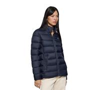 Polo Club Giacca Ultralight Nera da Donna in colore blu navy con ricamo e chiusura Zip - Cappotto Invernale