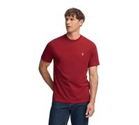 Polo Club Maglietta Basic Granata Cotone con Logo Ricamato Uomo - T-Shirt for Men
