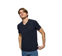 Polo Club Maglietta Blu Marino con Scollo a v e Logo Ricamato Rigby Go