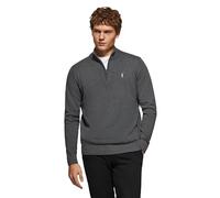 Polo Club Maglione Uomo Maniche Lunghe Grigio Maglioni con Cerniera sul Collo Pullover 100% Cotone