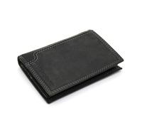 POLO CLUB portafoglio verticale da uomo in vera pelle porta carte nero blu slim