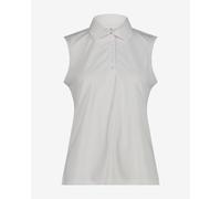 Polo CMP Mountain Hikes senza maniche bianco pile donna - L