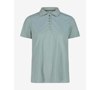 Polo CMP Piquet manica corta verde perlaceo donna - S