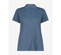 Polo CMP traspirante con zip manica corta blu notte donna - XL