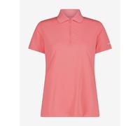 Polo CMP traspirante con zip manica corta rosa pastello donna - XL