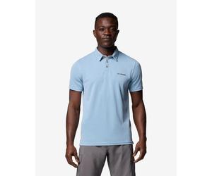 Polo Columbia Nelson Point manica corta blu pulito - M