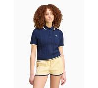 Polo con logo Slim adidas Originals Cable Knit Cali per donna