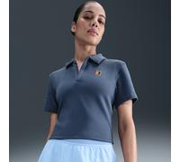 Polo corta da tennis a manica corta NikeCourt Heritage - Donna - Blu L (IT 48-50)