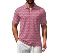 Polo Cotone, Forti Estiva Personalizzata Cotone Lavoro Piquet Slim Fit Golf Tecnica Moda Coreana Estive Traspirante Bottoni Tennis Polo Uomo Manica Corta Taglie Forti,XXL
