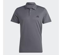 adidas Uomo Train Essentials Training Polo Shirt, Grey Five/Black, M
