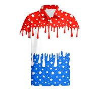 Polo da Bambino - Maglietta Ragazzo 14 Anni Maglietta Grafica a Maniche Corte patriottica per Bambini e Bambine Maglietta per Il 4 luglio (White 5-6 Years)