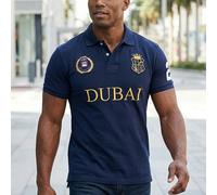Polo da casual | Dubai, UAE, elasticizzata, ricamata, con , pettorina, vestibilità regular