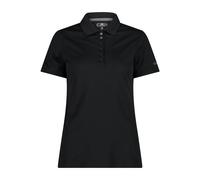 CMP Polo Piquet in Tinta Unita, Donna, 42, Nero-Graffite