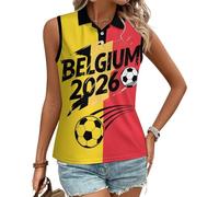 Polo da Donna con Bandiera del Belgio 2026, Ideale per L'Estate.