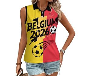 Polo da Donna con Bandiera del Belgio 2026, Ideale per L'Estate.
