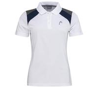 Polo da donna Head Club 22 Tech W - white/dark blue - Bianco (XL)