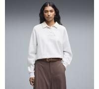 PUMA Polo da Donna in Felpa a Maniche Lunghe dal Taglio Morbido della Linea Class XL, White Glow Heather