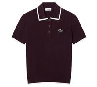 Polo da donna Lacoste Short Sleeved Collar Golf Sweater - brown/white - Marrone (S)
