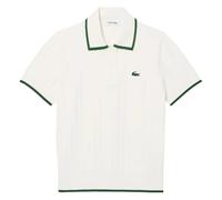 Polo da donna Lacoste Short Sleeved Collar Golf Sweater - flour/green - Beige (M)
