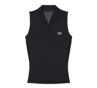 Polo da donna Lacoste Sleeveless Stretch Dual Fabric Tennis - black - Nero (M)